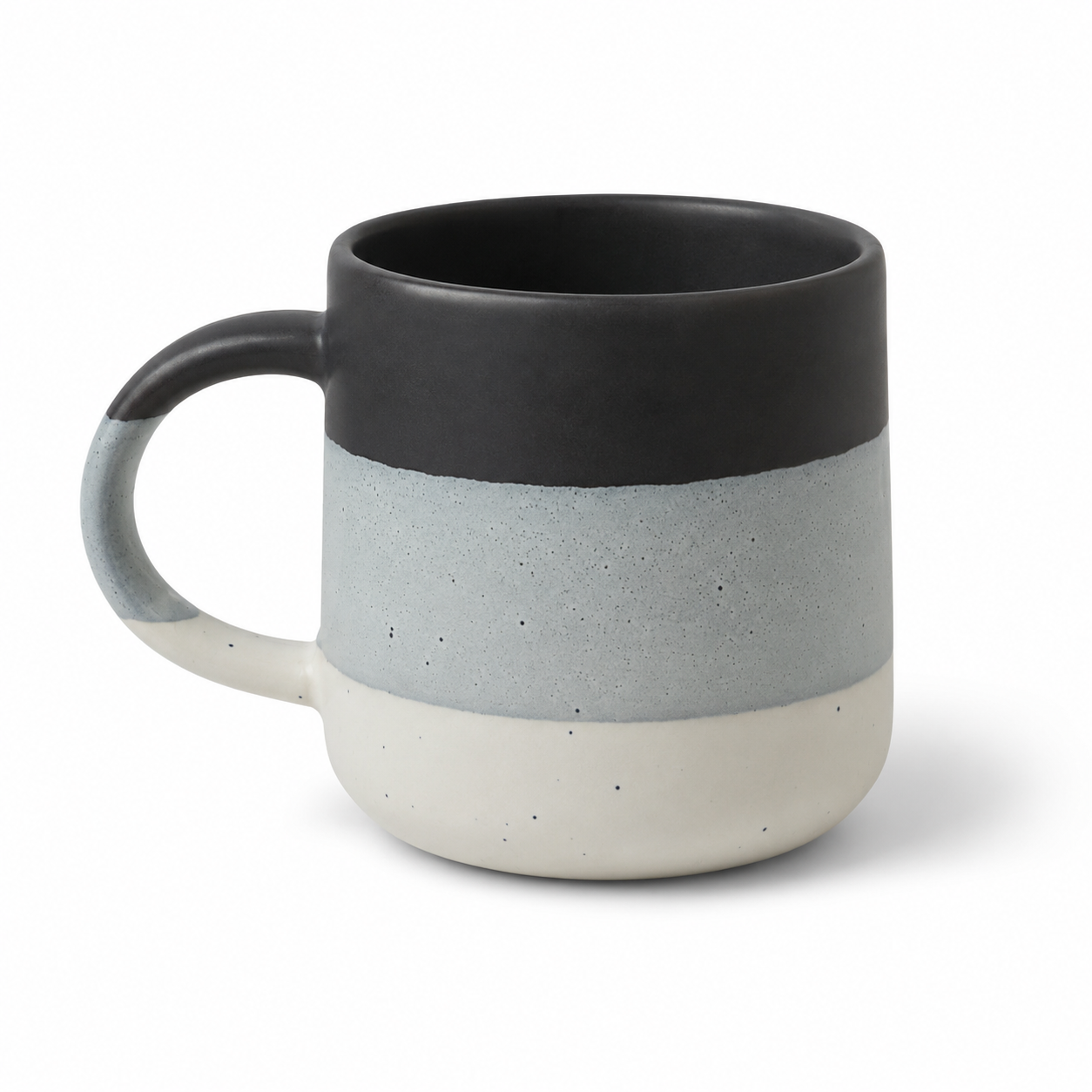 Premium Minimalist Tri-Tone Matte Ceramic Coffee Mug with Speckled Finish for Tea, Coffee, Milk, Home, Office & Gifting