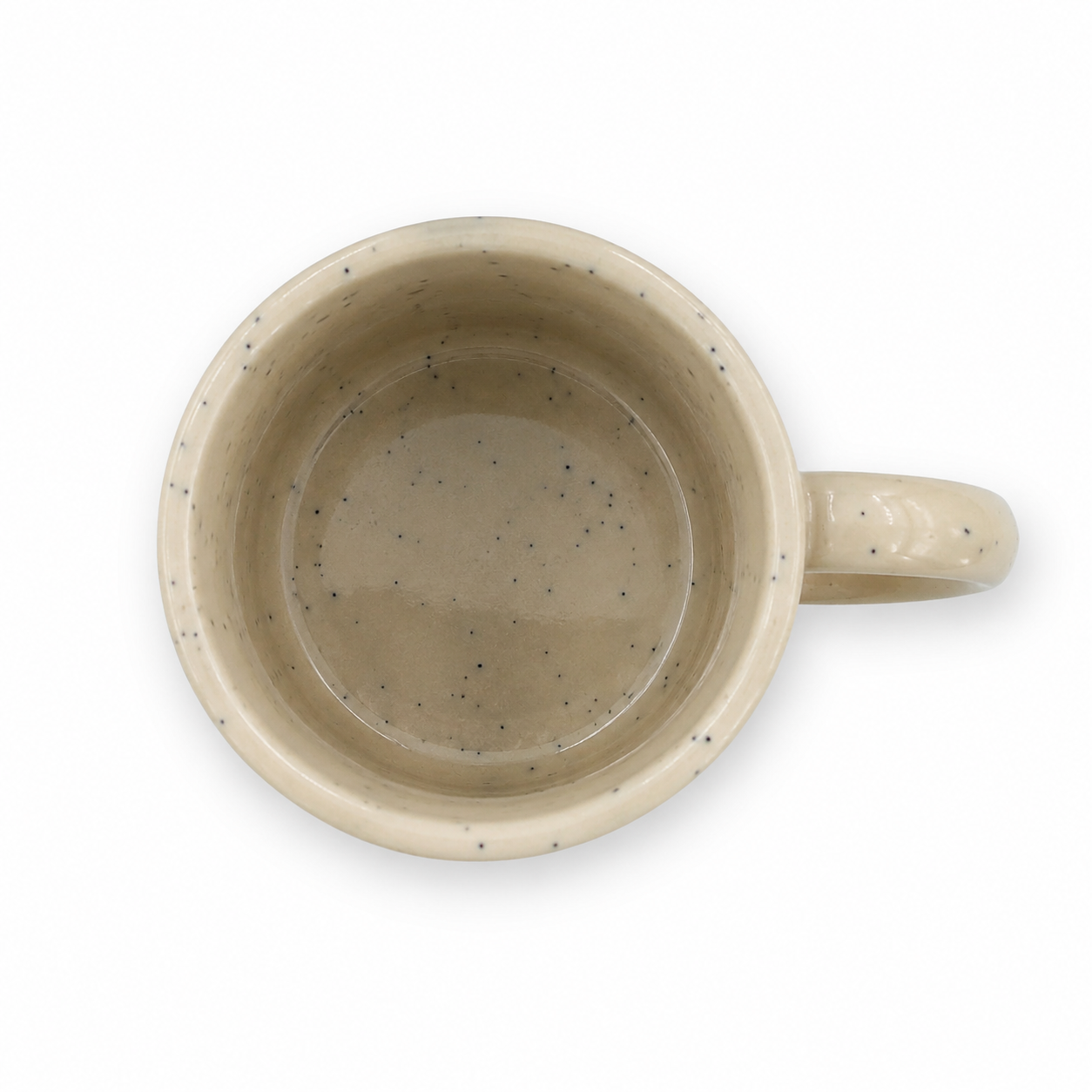 Coffee Mug, 400 ml Beige Speckled Ceramic Mug with Glossy Finish and Comfortable Handle, Tea & Coffee Mug for Home, Office & Gifting