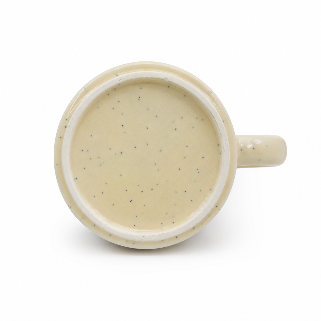 Coffee Mug, 400 ml Beige Speckled Ceramic Mug with Glossy Finish and Comfortable Handle, Tea & Coffee Mug for Home, Office & Gifting