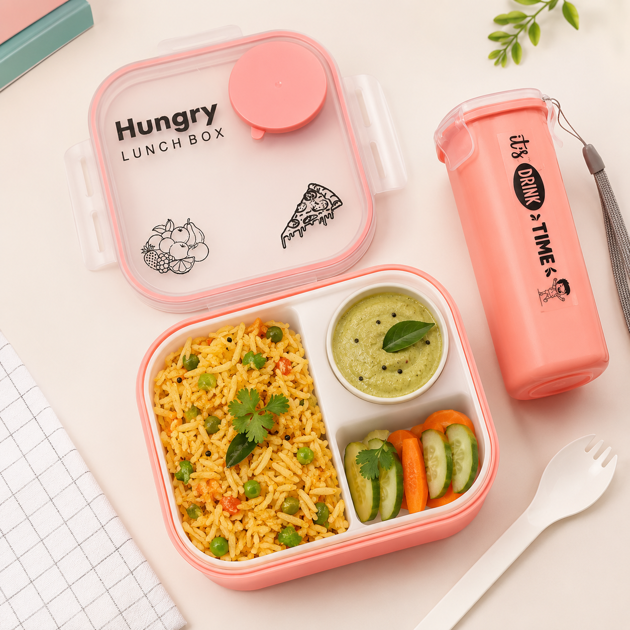 Complete Back-to-School Set | Spacious Backpack, Lunch Box, Leakproof Bottle & Crayon Kit | Ideal for Preschool & Primary Kids