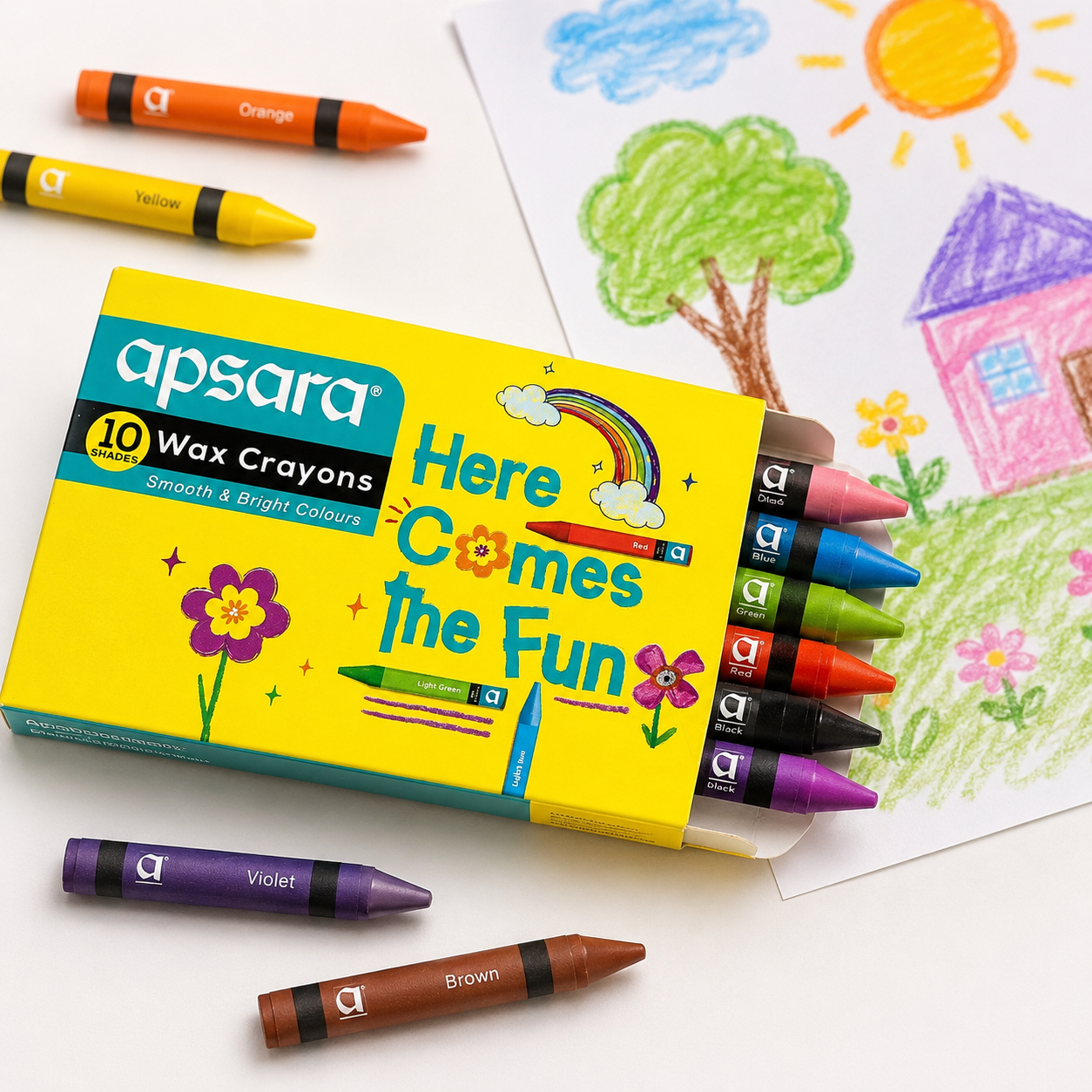 Complete Back-to-School Set | Spacious Backpack, Lunch Box, Leakproof Bottle & Crayon Kit | Ideal for Preschool & Primary Kids